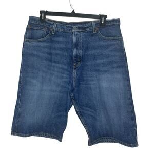 Levi’s 569 Denim Shorts 36 Relaxed Fit 11" Distressed Blue Jean Vintage Jorts